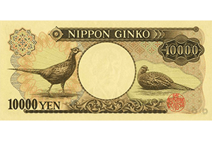 日本銀行券D号10000円裏面