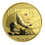 パンダ金貨表面