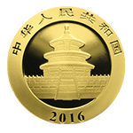 パンダ金貨裏面