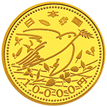 東日本大震災復興事業記念1万円金貨(第四次)表面