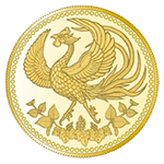 天皇陛下御在位30年記念1万円金貨幣表面